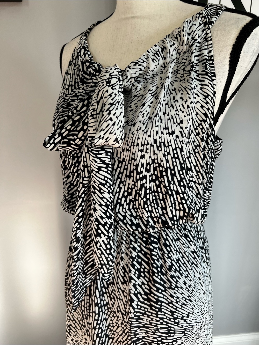 Parker Silk Tie-Front Maxi Dress - Picture 3 of 9
